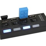 Hub 4 porturi USB cu BUTON ON/OFF